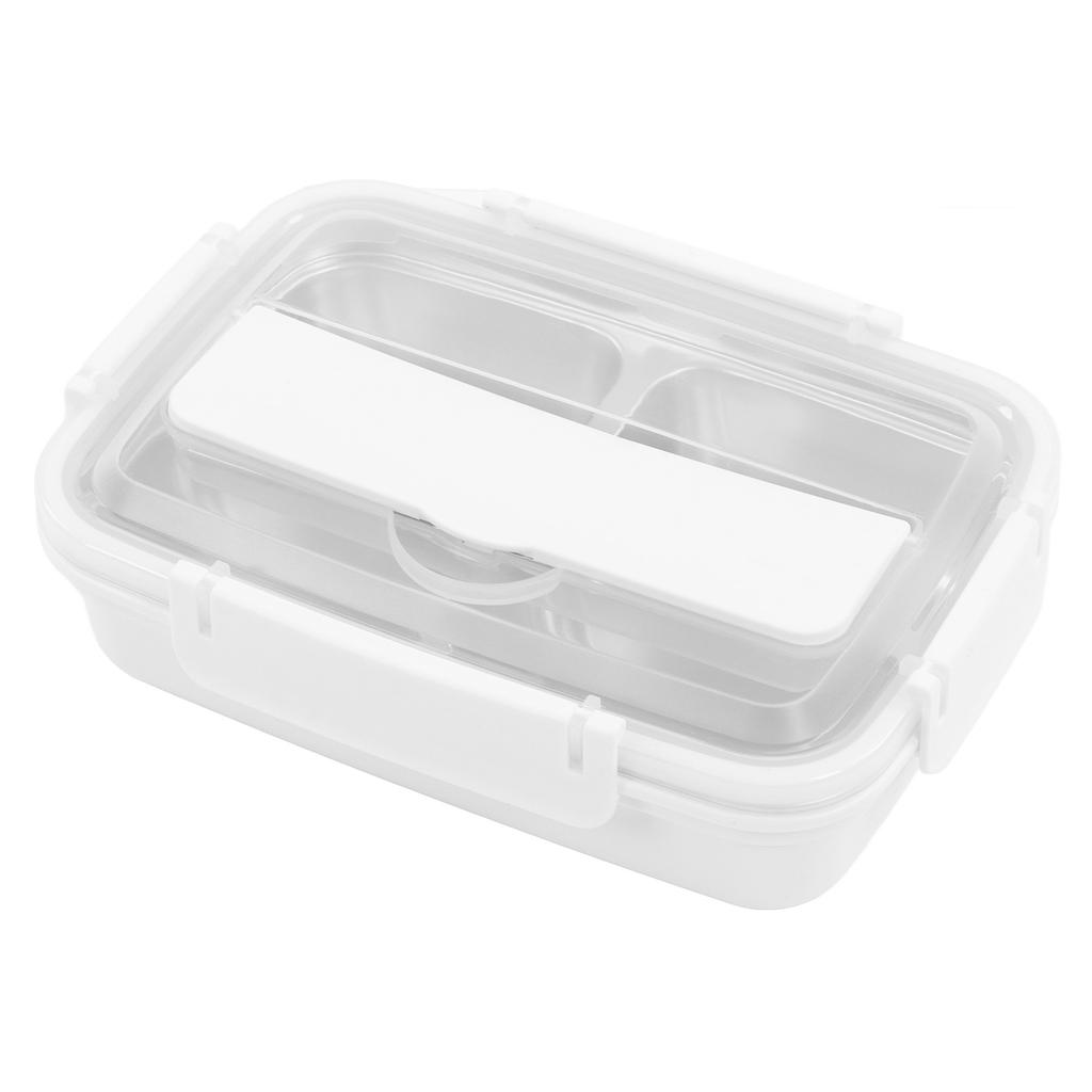 Lunch Box 4 Compartments 304 Stainless Steel Tableware Portable Lunch Containers for School Office
