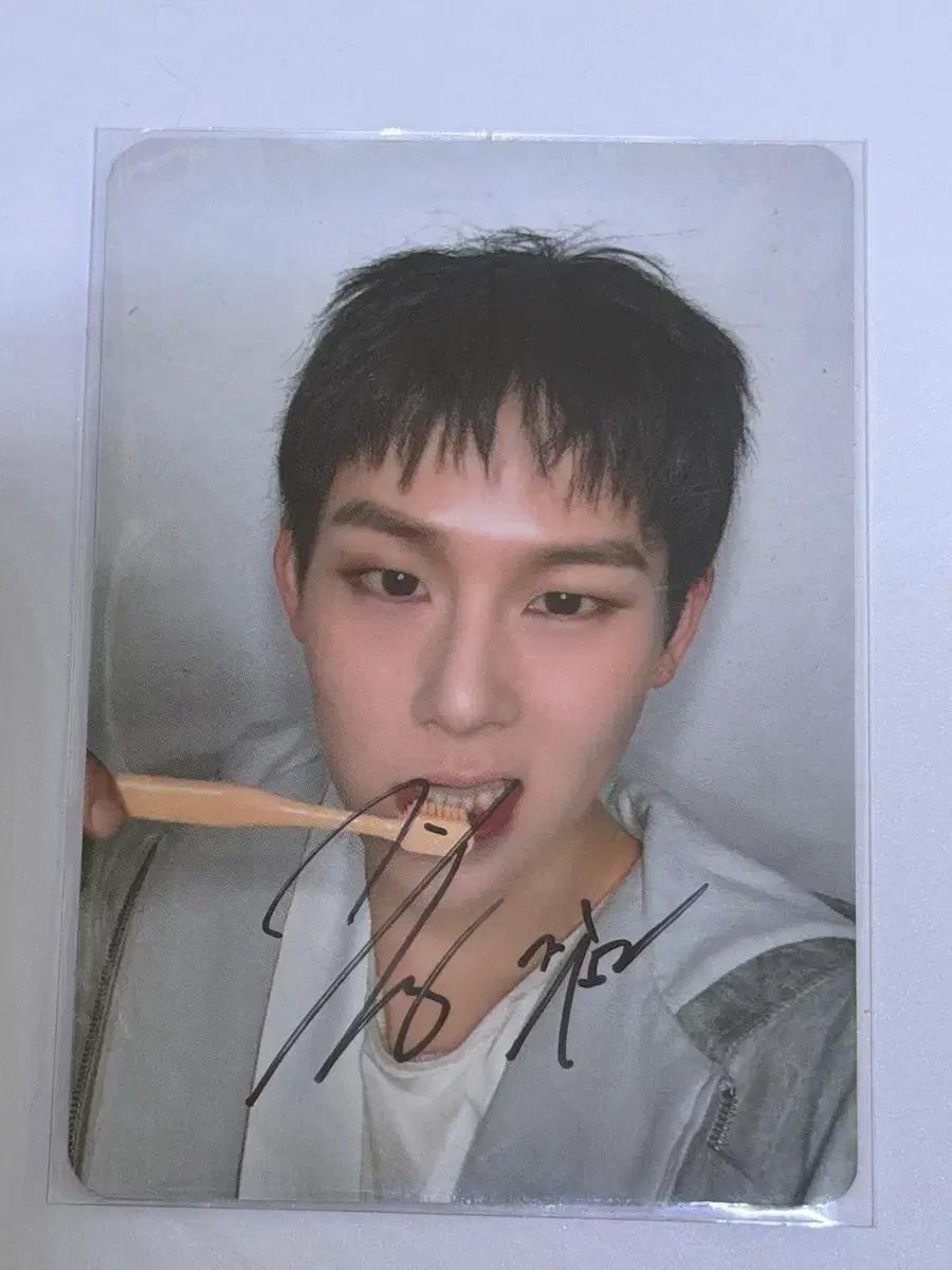 MONSTA X Jooheon autograph pokka