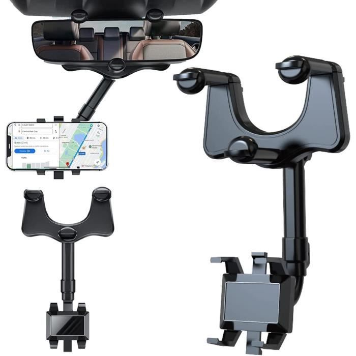 AJW-Support Téléphone Voiture Support Rétroviseur Telephone Voiture Support de Téléphone pour Voiture Rétroviseur Voiture Univ[564]