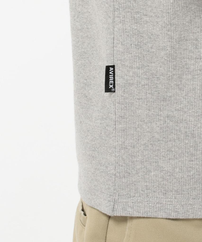 AVIREX DAILY FULLZIP RIB PARKA 6153641 L Grey