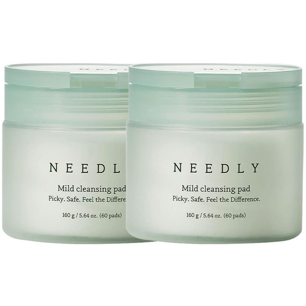 NEEDLY Mild Cleansing Pad Daily Makeup Remover & Pore Care 160g (60 Pads) - 2 Pack