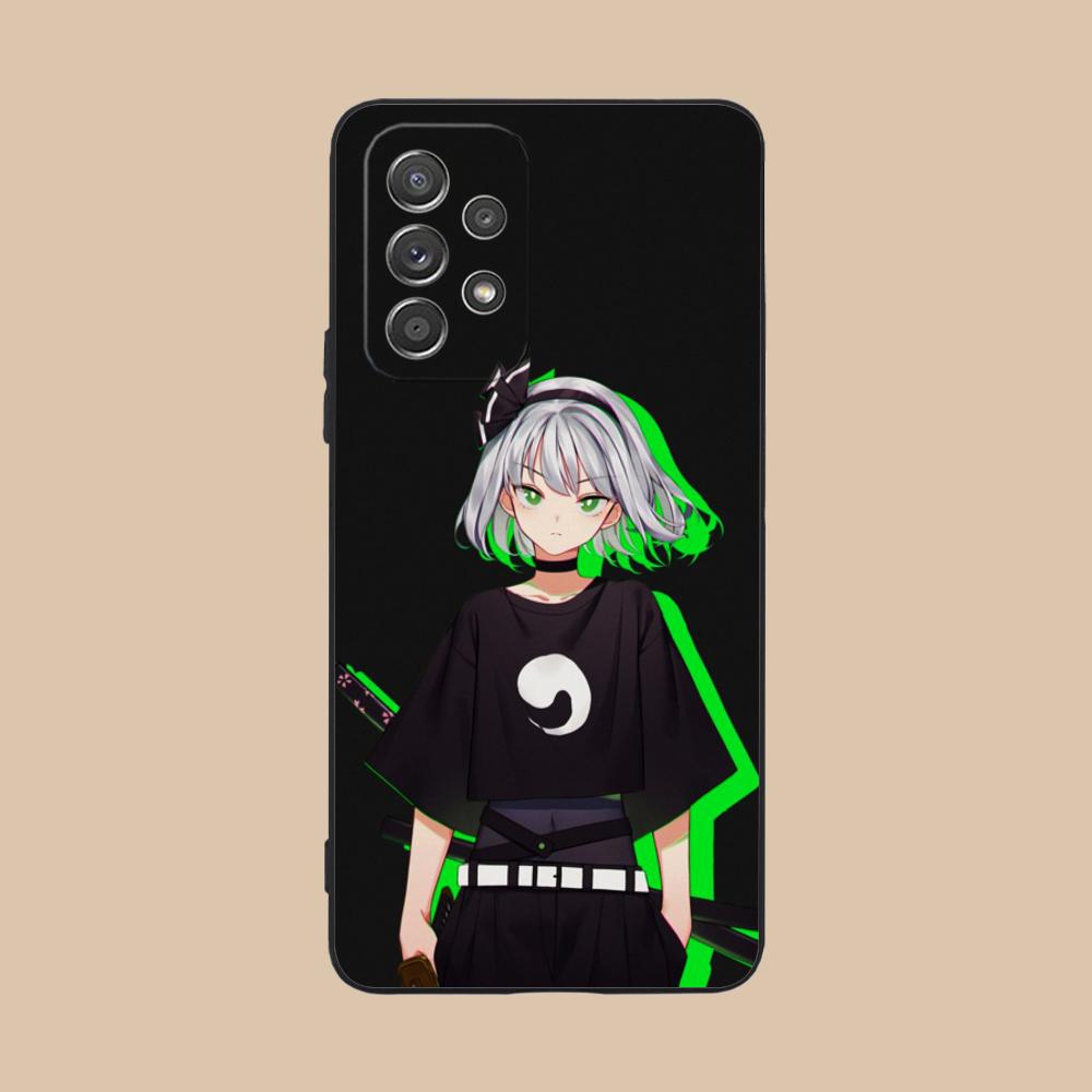 Anime Girl Mobile Phone Case for Samsung Galaxy M55 54 42 35 34 33 32 23 22 15 14 13 12 F55 5G Colorful Cover Smartphone