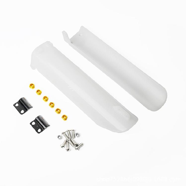 Motorcycle Fork Protectors Guards Pair In Plastic Material Offers Reliable Cover Against Debris On All Terrains for 125