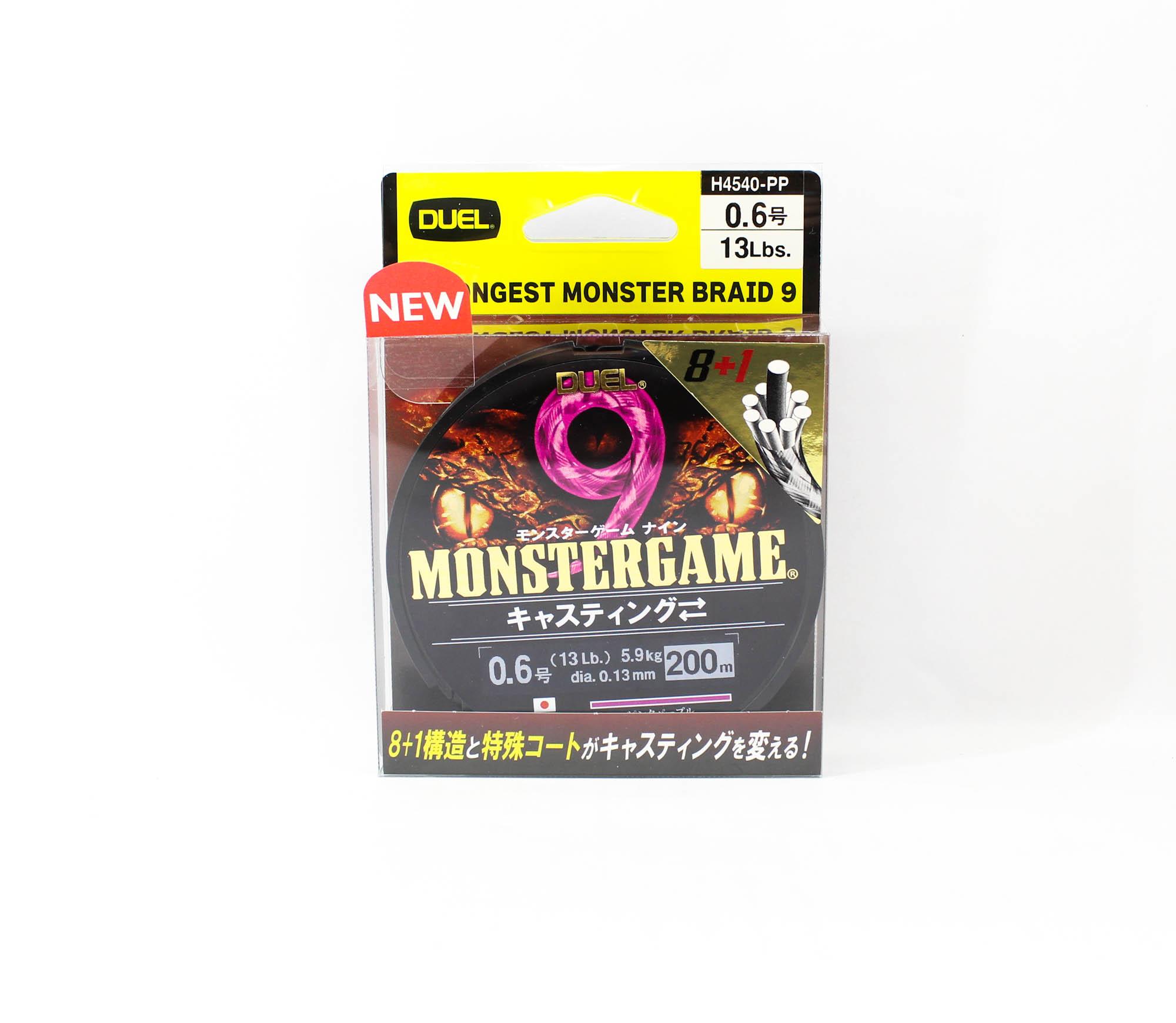 

Yo Zuri Duel P.E Line Monster Game X9 Pink Purple 200m P.E 0.6 (0530) фиолетовый/розовый