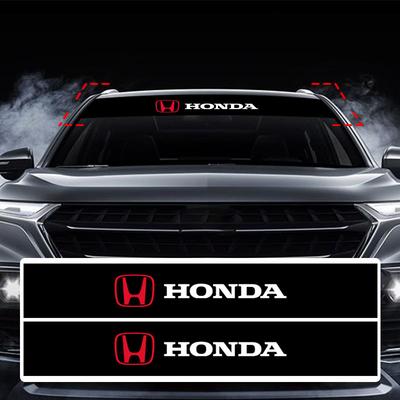 Car Front Windshield Stickers Front and Rear Decorative Decals Sticker for Mugen Power TypeR Jazz Civic Inspire Accord FIT
