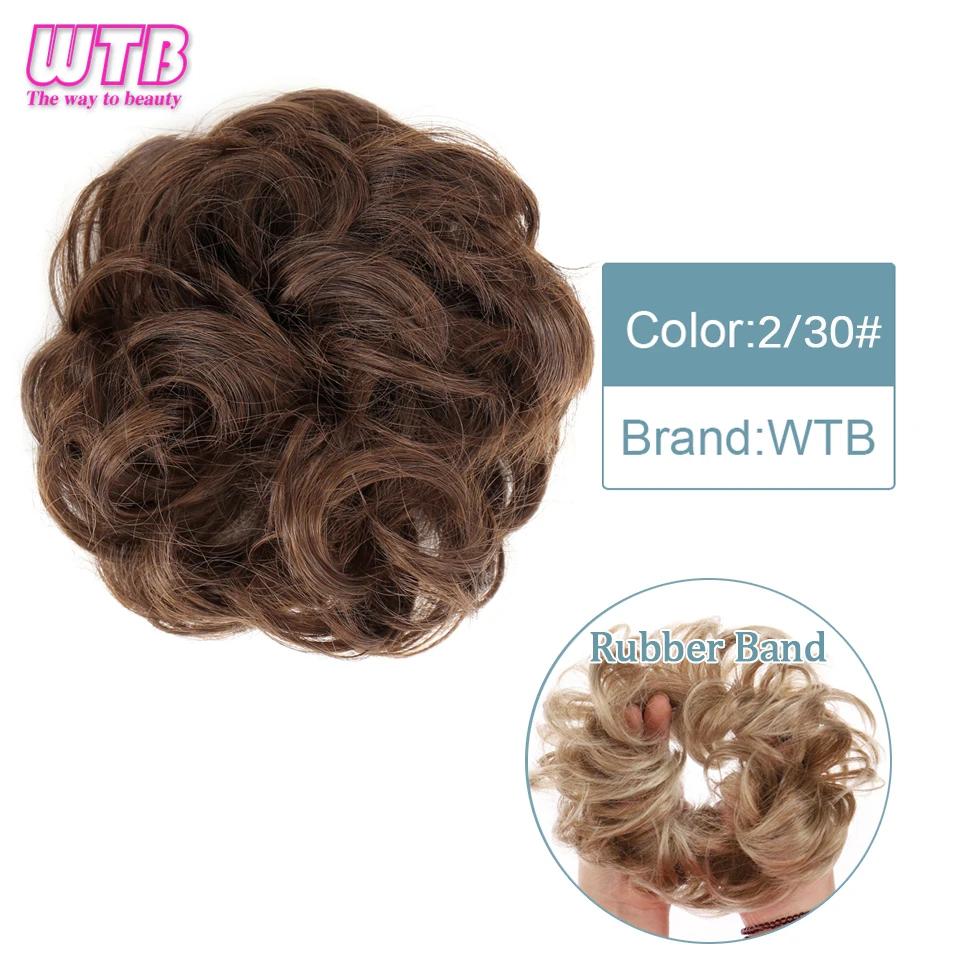 Synthetic Curly Straight Hair Messy Buns Female Hair Rings Fluffy Hair Pans Invisible Natural Seamless Donut Chignon Accessories