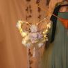 Chinese Lantern Handmade Bunny Lantern Luminous Glowing Flower Lamp Ancient Style Easy-to-Make Handheld Light Cosplay Props