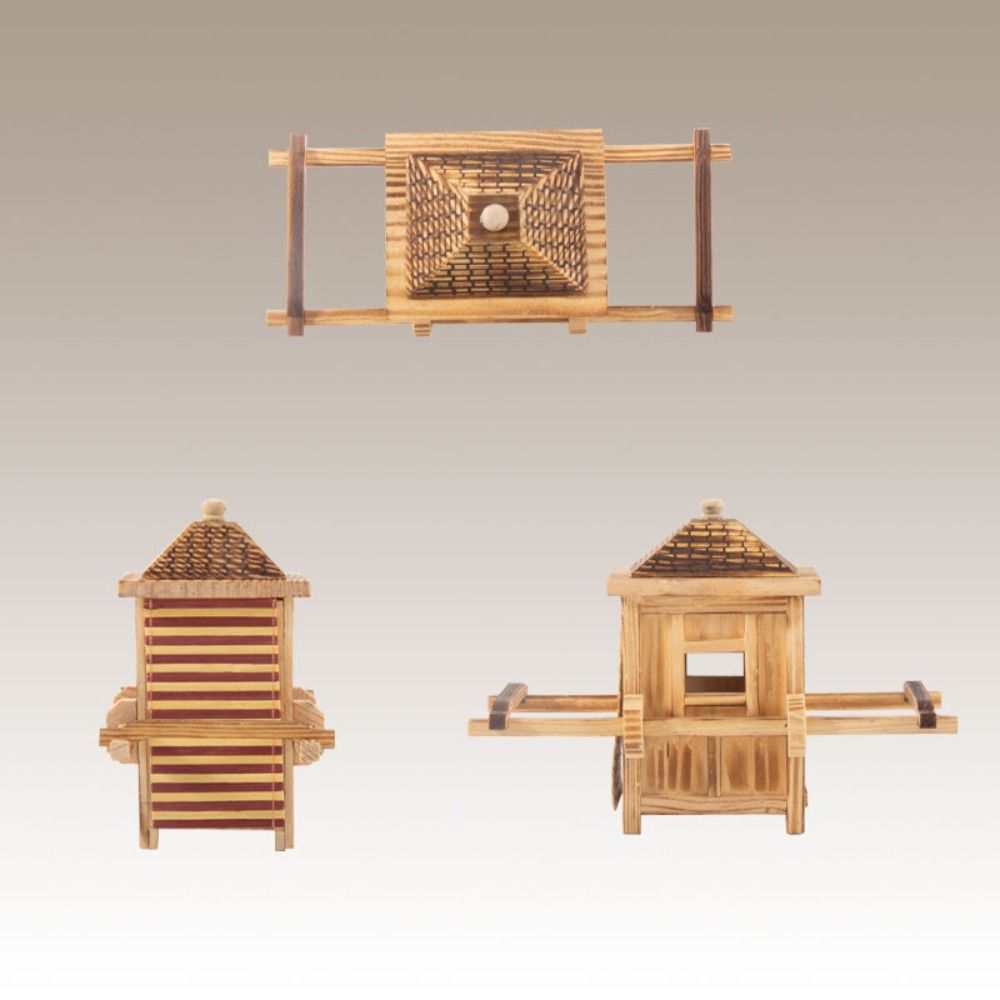 Hand-carried Durable Wooden Crafts Sedan Chair Model Simulation Model Ancient Ornaments
