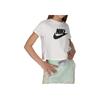 Nike Logo Print Casual Short Sleeve T-Shirt Kids Tops White DA6925-102
