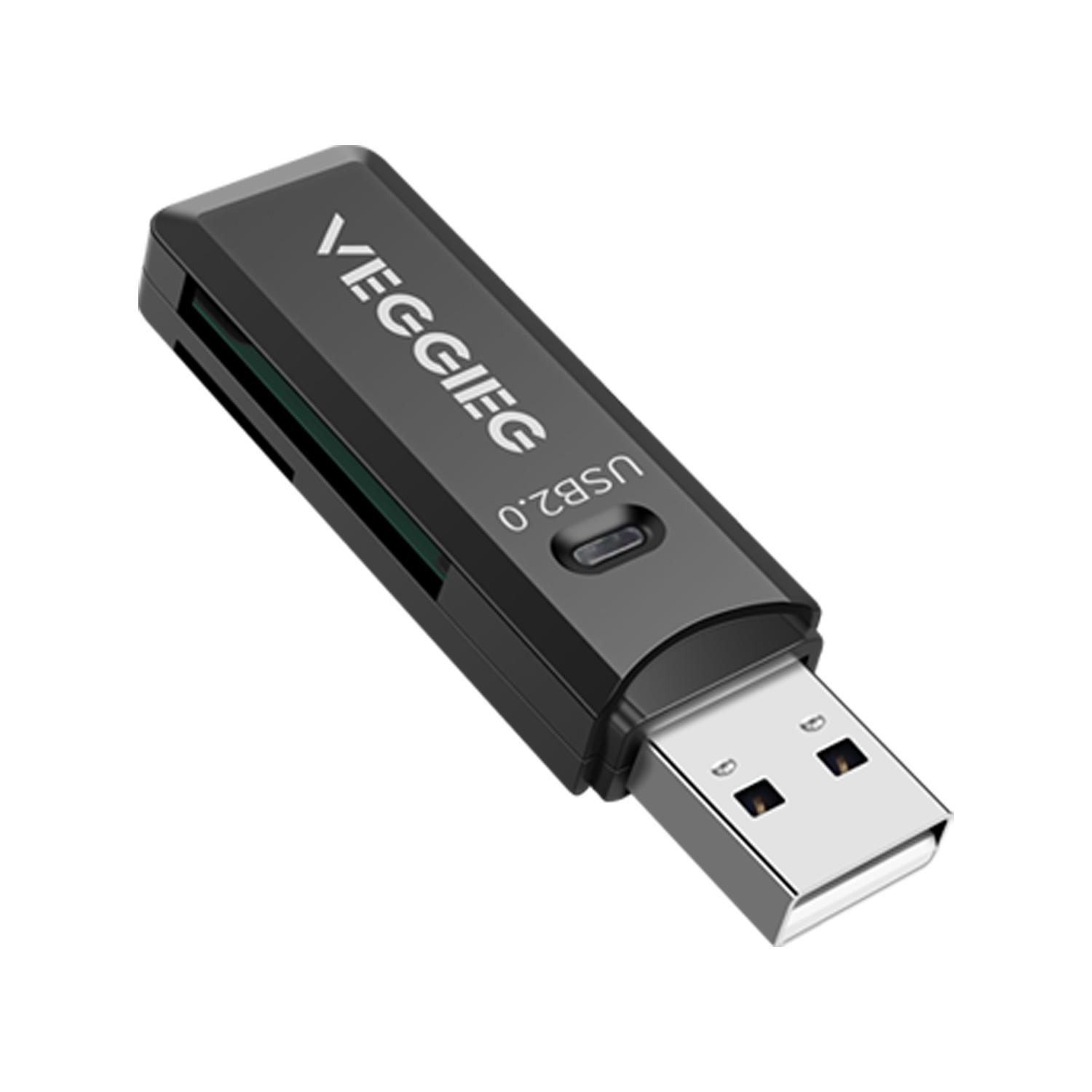 Veggieg 2 in 1 Multi Card Reader USB 3.0 Multi Function Memory Card Reader Micro SD TF