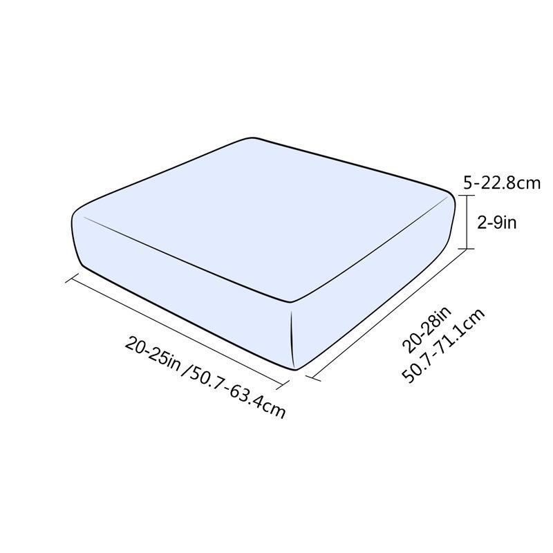 Verdickter All-Inclusive Universeller Sofabezug T-förmige Gitter-Kissenbezug für alle Jahreszeiten