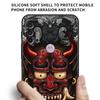 Etui Do Motorola G30 G60 G22 G9 Play G82 G52 G8 G9 G50 One Fusion Edge 20 Czarne Miękkie Nakładka Na Telefon Samurai Maska Oni