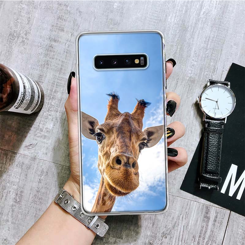 Cute Cartoon Giraffe Animal Phone Case For Samsung Galaxy S26 S25 Edge S24 S23 FE S22 Ultra S21 Plus S20 + Fundas Cover Coque Ga