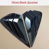 For Kia Forte K3 - Glossy Black Side Vent Window Scoop Louver Cover Trim