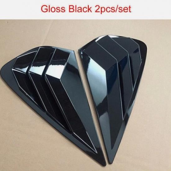 For Kia Forte K3 - Glossy Black Side Vent Window Scoop Louver Cover Trim