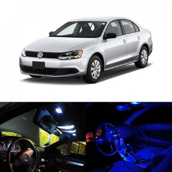 4-Light LED Full Interior Lights Package Deal For 11-18 Volkswagen Jetta Sedan