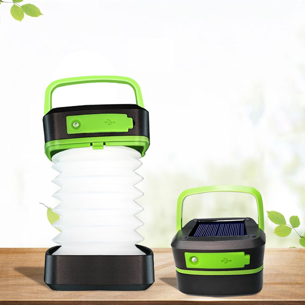 New Solar Rechargeable Flashlight Power Camping Tent Light Torch Travel Lamp