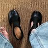 Inner Heightening Version~ French Niche Split-toe Shoes Hollow Sandals Women's New Summer Versatile Mary Jane Single Shoes