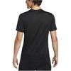 Nike Solid Color Logo Print Crew Neck T-Shirt Men Tops Black DX0990-010
