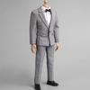 LIN-WELL 1/6 Business Suit for Male Figure Clothing Skirt Accessory Set Uniform 12-inch Gray