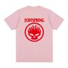 Men's & Women's New T‑Shirt with The Offspring Flame Skull Punk Band Graphic Print Women And Men T-shirt