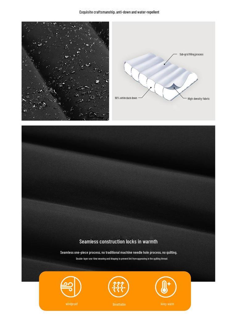 Men's Autumn/Winter Lightweight Down Vest with Stand-Up Collar - Large Size, Loose Fit