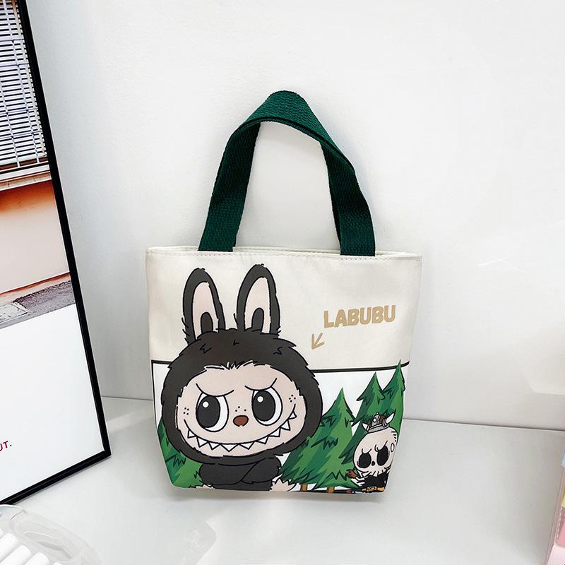 New Labubu handbag all-match lunch portable handbag student snack girl tote bag