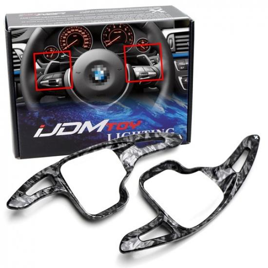 

Forged Carbon Large Steering Wheel Paddle Shifters For BMW 2 3 4 S X3 X4 X5 X6
