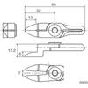 VESSEL (VESSEL) NY10RAH Sliding Air Nipper Horizontal Blade/GT-NY10 Resin Crank Blade (Reverse Bl...