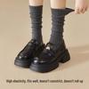 Women's Thickened Warm Mid-Calf Socks - White Boneless Leg Warmers for Autumn/Winter