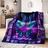 Coperta a Farfalla in Microfibra Coperta Super Morbida per Letto Copriletto Divano Decorativa Campeggio Picnic Invernale Coperta Calda