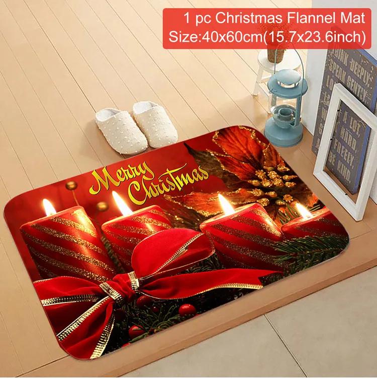 Christmas Door Mat Santa Claus Outdoor Carpet Merry Christmas Decorations for Home  Navidad Xmas Ornament New Year 2025