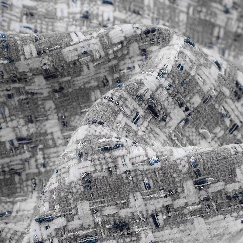 Small Fragrant Wind Woolen Cloth Fabric Dress By Meter for Coats Clothing Sewing Plain Soft Skin-friendly Cloth Needlework Drape