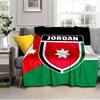 Jordanian football Design Blanket Suitable for Sofas, Beds, Offices, And Camping - Perfect Gift for Halloween Christmas