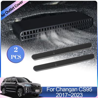 For Changan CS95 2017~2024 2020 2024 Car Air Outlet Cover Under Rear Seat Ventilation Conditioner Vent Grille Exhaust Accessorie