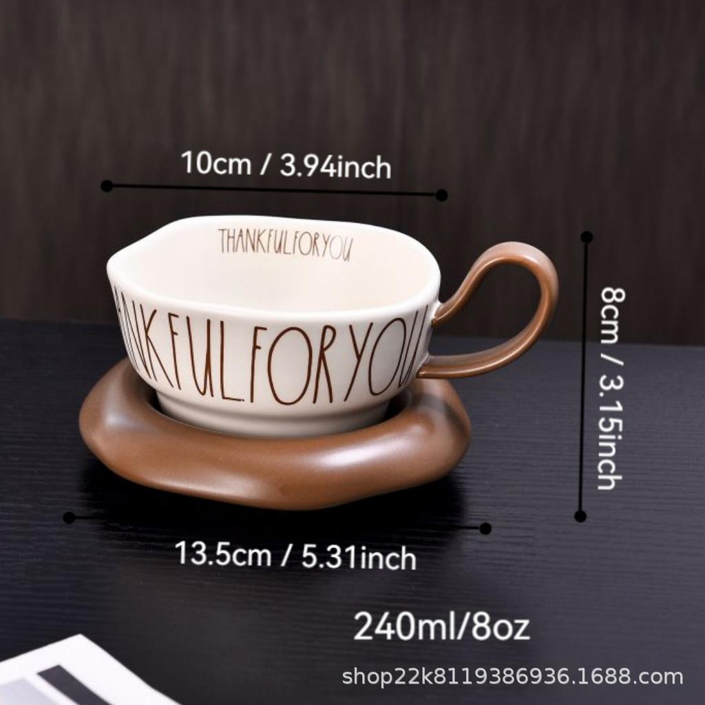 Kaffeetassen und Untertassen, Hochwertige Exquisite Paare von Tassen für Paare, Geburtstagsgeschenke, Keramiktassen, Nachmittagsteetassen, Latte-Tassen, Schlicht
