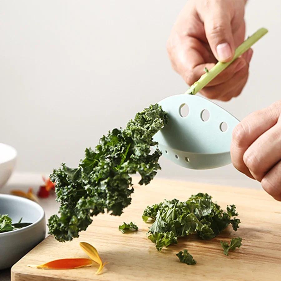 1PC multi-functional vegetable stem and leaf separator Vegetable cutter 8 well vanilla leaves rosemary stripper kitchen tools