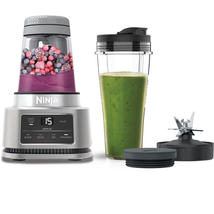 Blender 2-en-1 - NINJA - CB100EU - 1100 W - Tasse 700 ml - Bol 400 ml - Argent