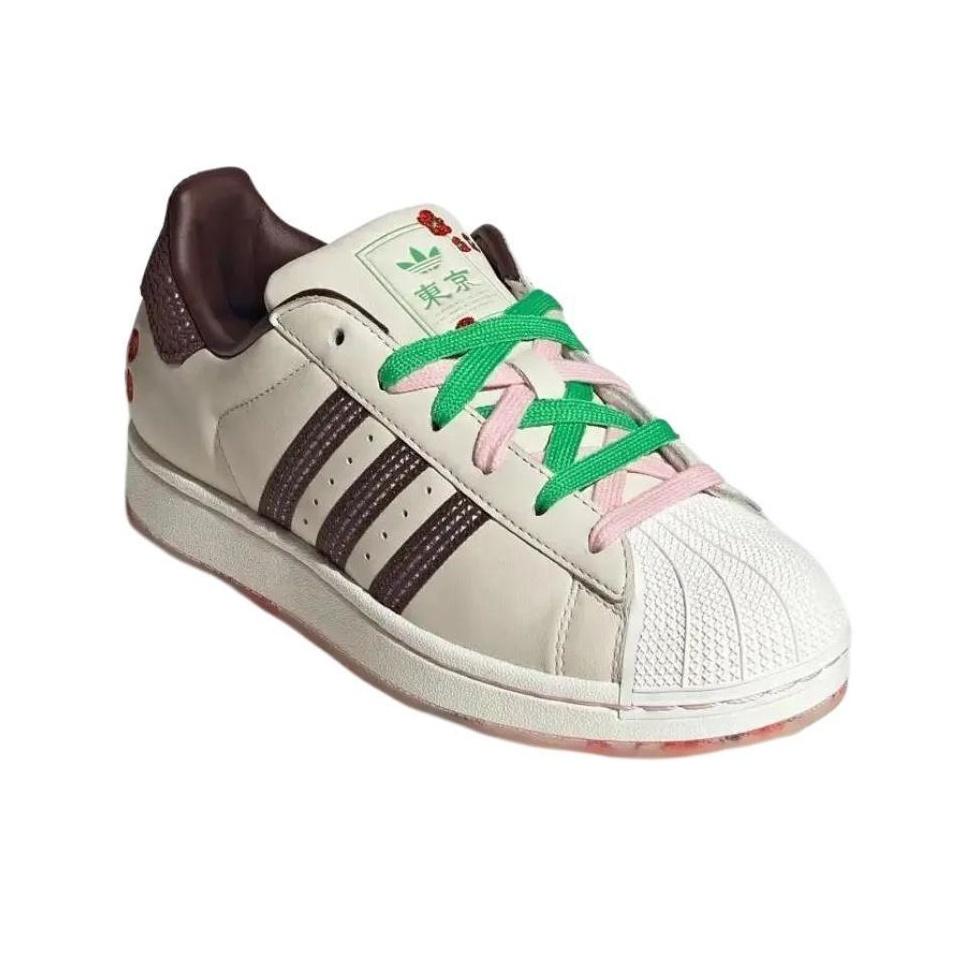 adidas Superstar II Beige Sakura (Aux femmes) Baskets Unisexe Marron Rouge JH7759