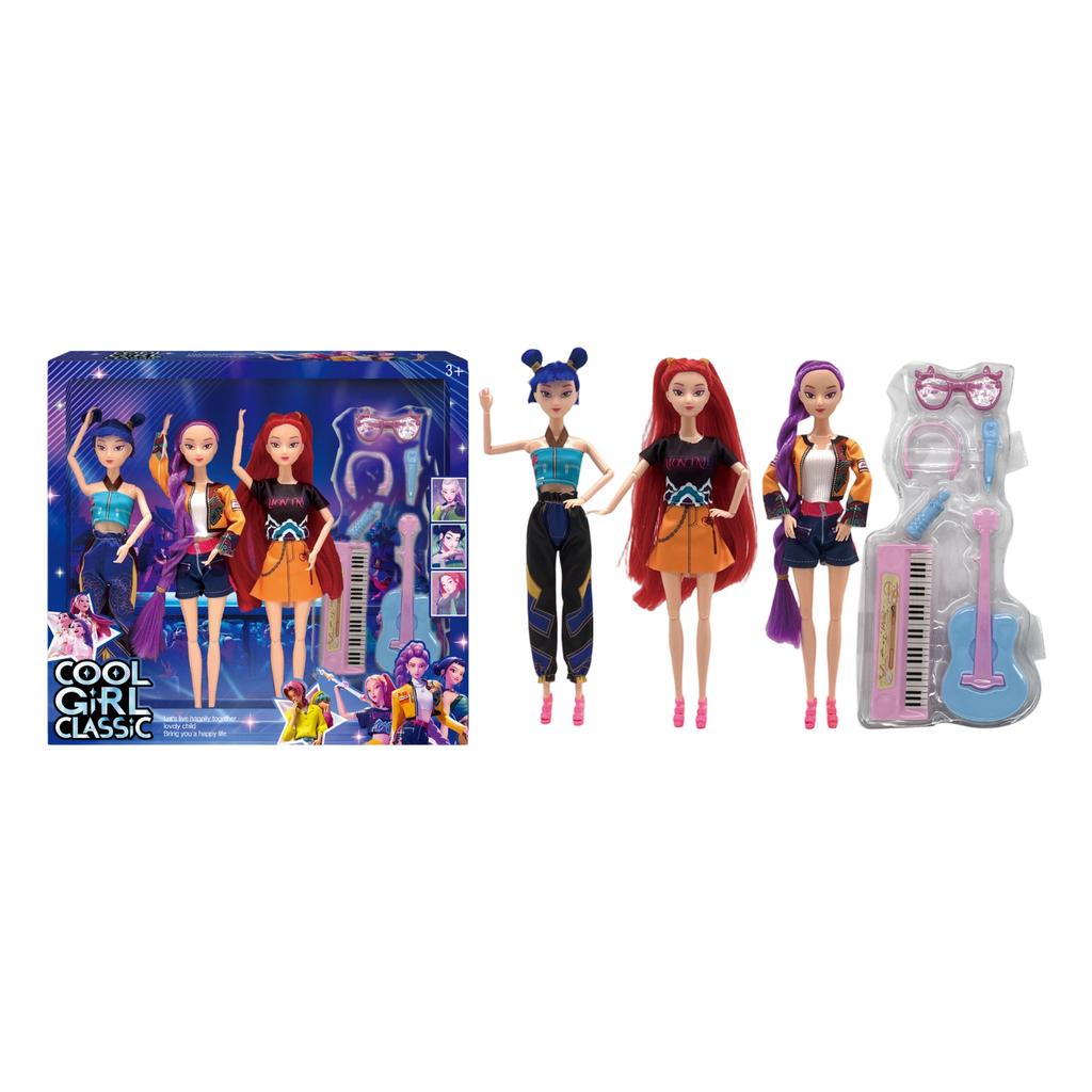 Fashionable Plastic Doll Figures Collection With Unique Stylish Outfits And Colorful Hairstyles Perfect Gift For Kids To And Creat