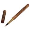 Sandalwood Handle Soft Brush Pen for Calligraphy Practice - Chinese Style with Ink Cartridge and Engraving.