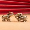 Brasses Elephant Ornaments Symbolizing Wealth Wisdoms and Good Fortunes for Gift Giving or Home Office Decoration