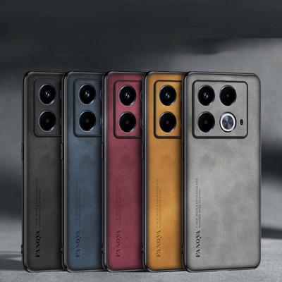 Handyhülle aus Schaffell-PU-Leder für Infinix Note 40 Pro Plus, Kameraobjektiv-Schutzhülle aus weichem Rahmen für Infinix Note 40 Pro 4G 5G
