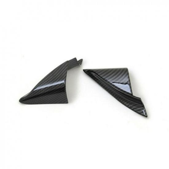 Carbon Fiber 2X Front A-Pillar Triangle Cover Trim For Mazda CX-5 CX5 2017-2022