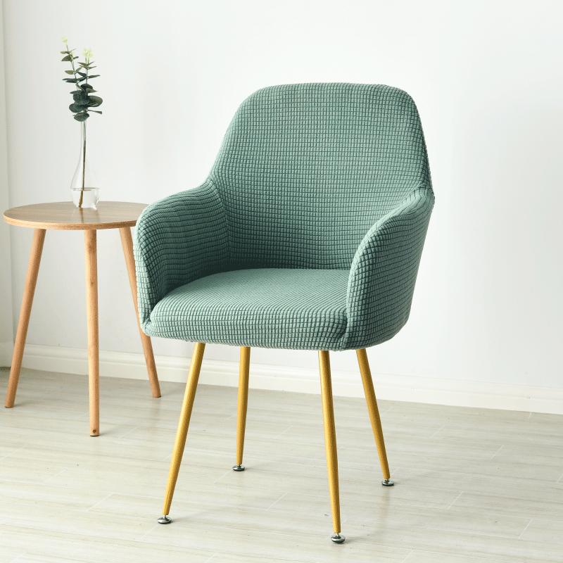 1 /6pc Polar Fleece High Arm Chair Cover High Sloping Dining Chair Covers House De Chaise Washable Seat Covers Hotel Home Banquet