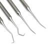1pc Dental Stainless Steel Periodontal Probe Double Hook Explorer Scaler Instrument Oral Endodontic Cleaning Tool Equipment