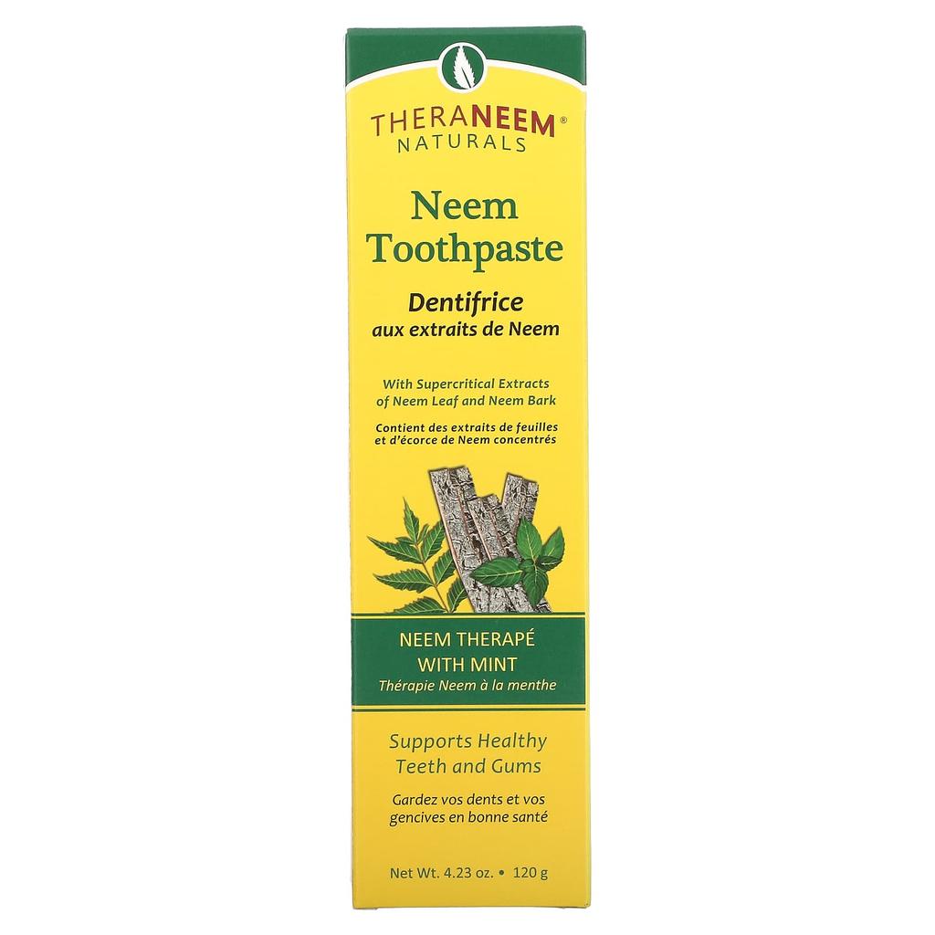 Organix South, TheraNeem Naturals, Neem Toothpaste, Neem Therapy with Mint, 4.23 oz (120 g)