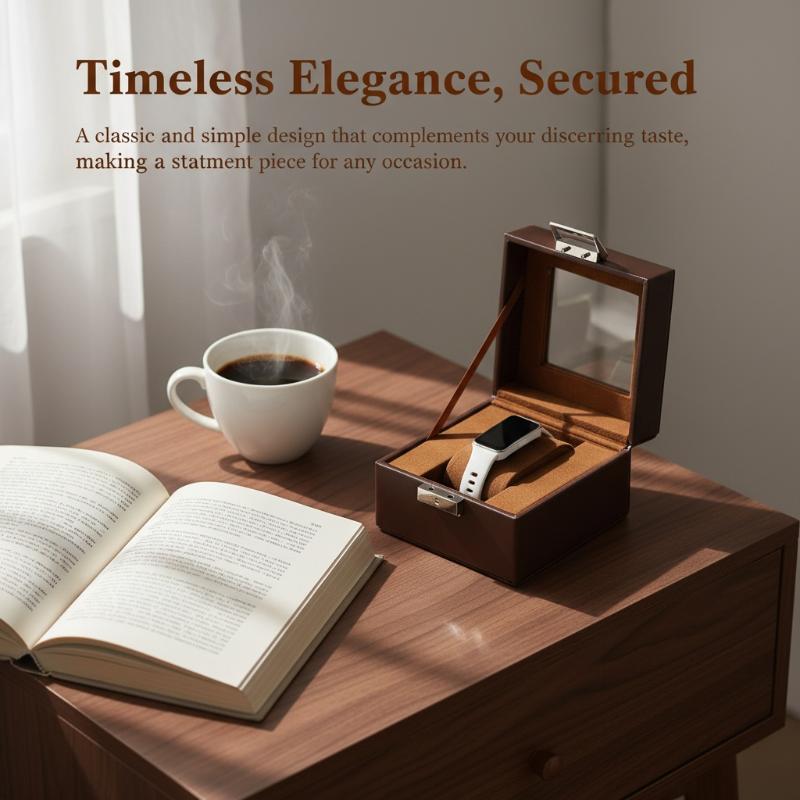1 Slot Leather Watch Travel Storage Box Men Women Single Watch Case PU Leather Travel Protective Organizer For Business