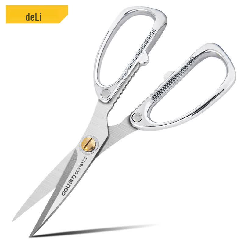 Deli Industrial Heavy-Duty All-Metal Scissors