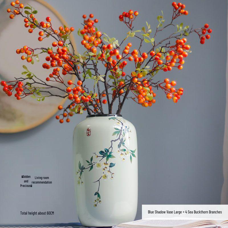Antique-Style Chinese Ceramic Vase for Floral Display